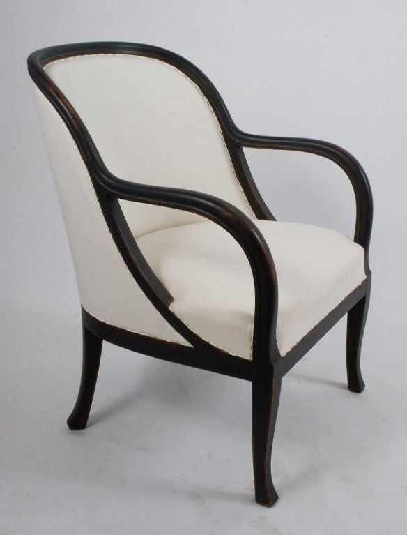 Swedish Pair of Art Deco Lounge Chairs