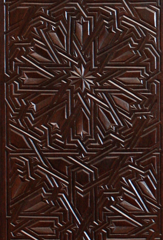 Wood Moroccan Art Deco Armoire 1930