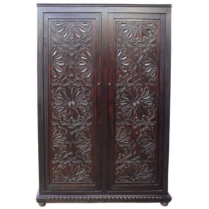 Moroccan Art Deco Armoire 1930