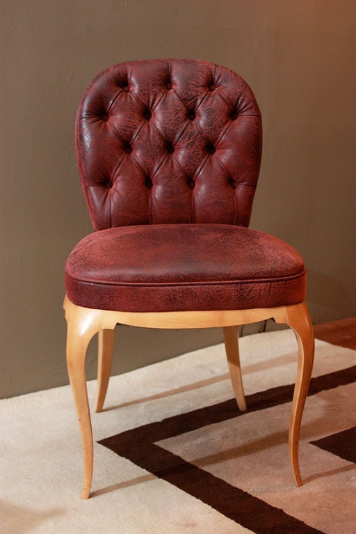 French Art Deco Rene PROU 1930 Vanity Chair