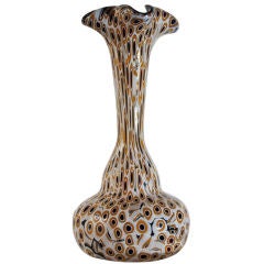 Luigi CAMOZZO: Art Deco Murano Glass Vase, Italy