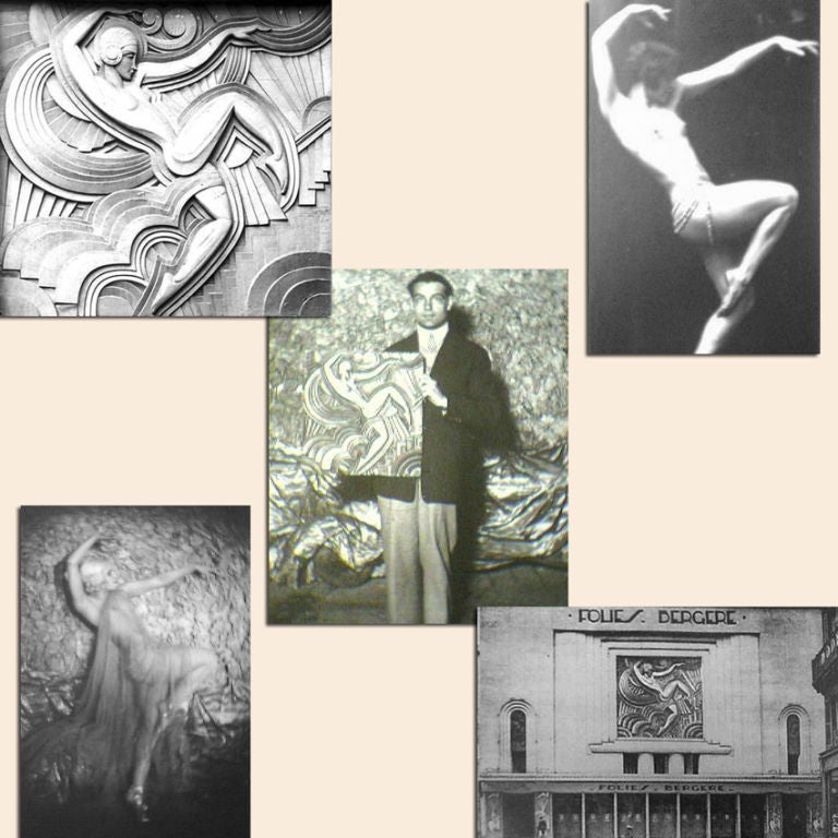 French Maurice Picaud (Pico), 1929 - Art Deco - Folies Bergere
