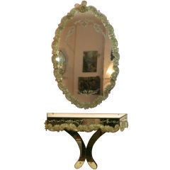 Venetian Mirror With Shelf