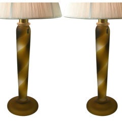 Donghia glass lamps