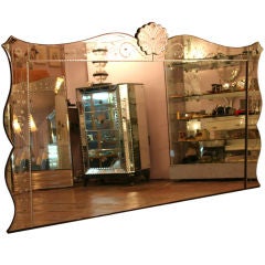 Large French salon mirror, possible headboard