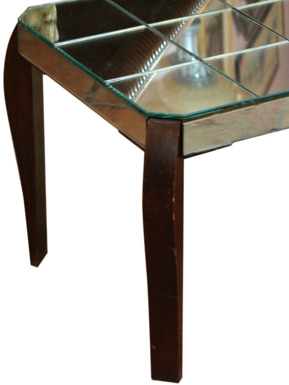 French mirrored coffee table