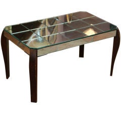 French mirrored coffee table