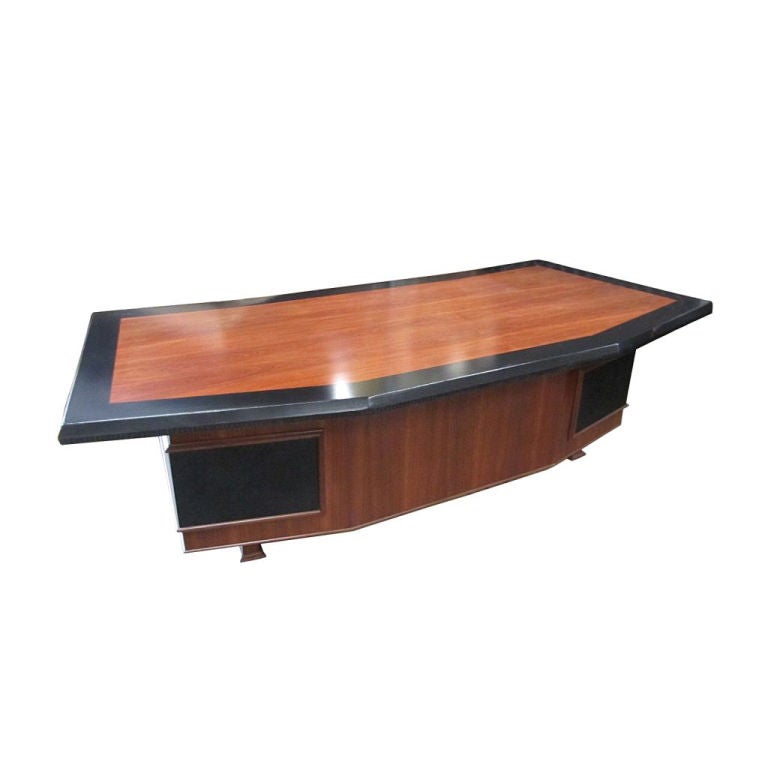 Monteverdi 
Young Massive Executive Desk With Leather Accents