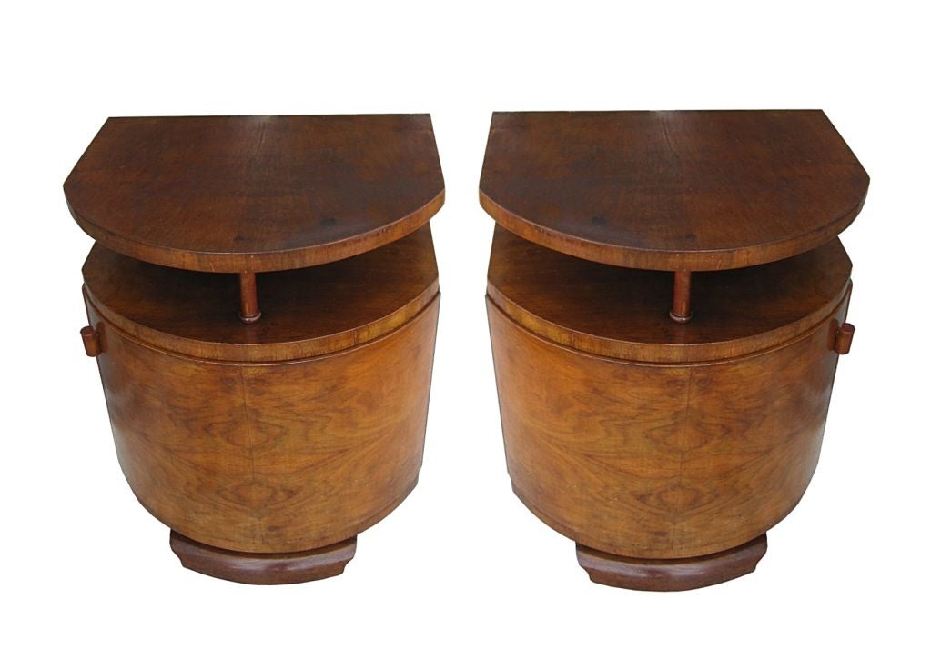 Pair of French Style Art Deco Night Stands Circa 1930's