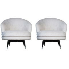 Pair of 1960's Swivel Chairs by Monteverdi & Young