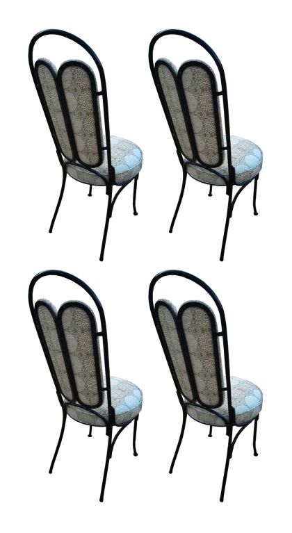 Update your outdoor decor with the sophistication and durability of these wrought iron patio chairs. Offering you versatility, these chairs are perfect for casual dining or for use in a bistro or cafe setting. Plus, these lovely chairs feature a