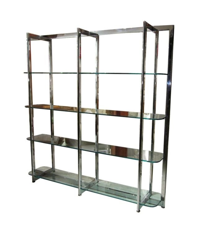 1960's Sculptural Chrome Etagere by Milo Baughman