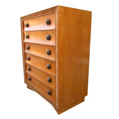 Paul Frankl Bleached Mahogany Chest of Drawers