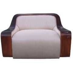 Stunning Art Deco Swivel Armchair
