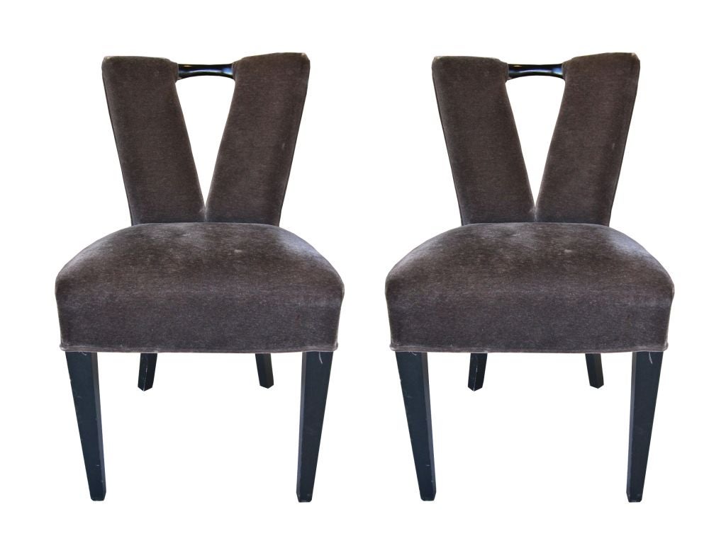 Pair of Paul Laszlo Corset Chairs