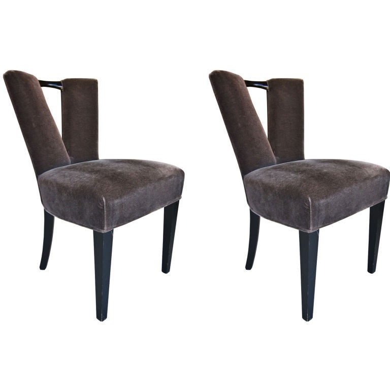 Pair of Paul Laszlo Corset Chairs