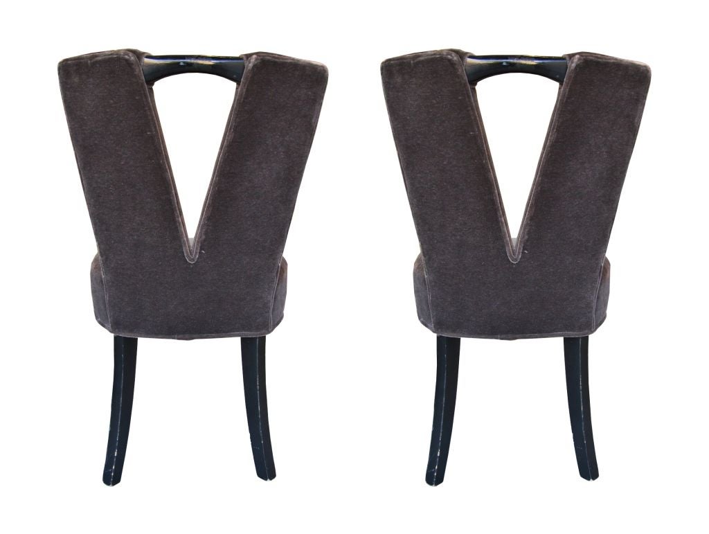 American Pair of Paul Laszlo Corset Chairs