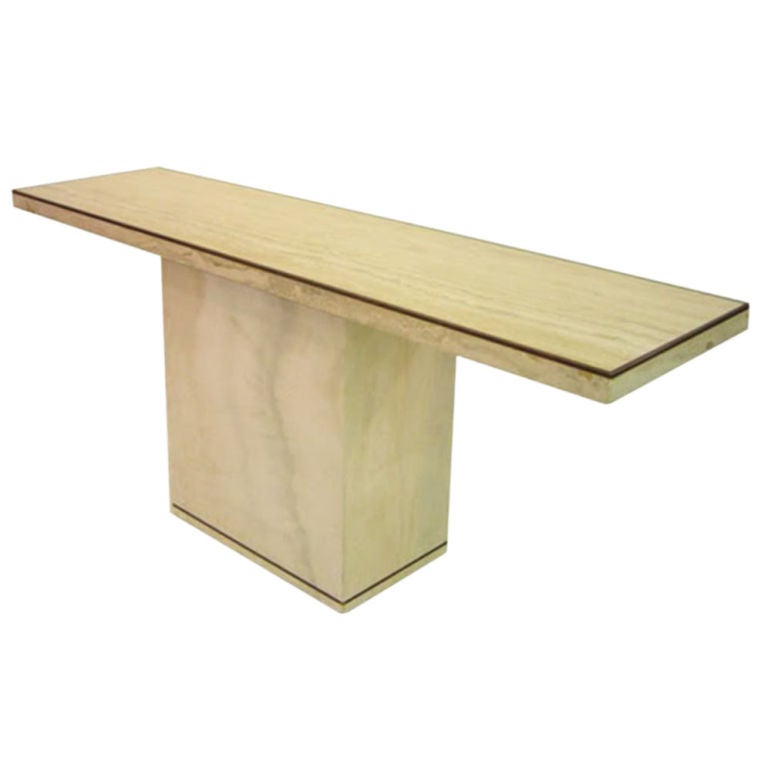Travertine Console Table for Ello Furniture
