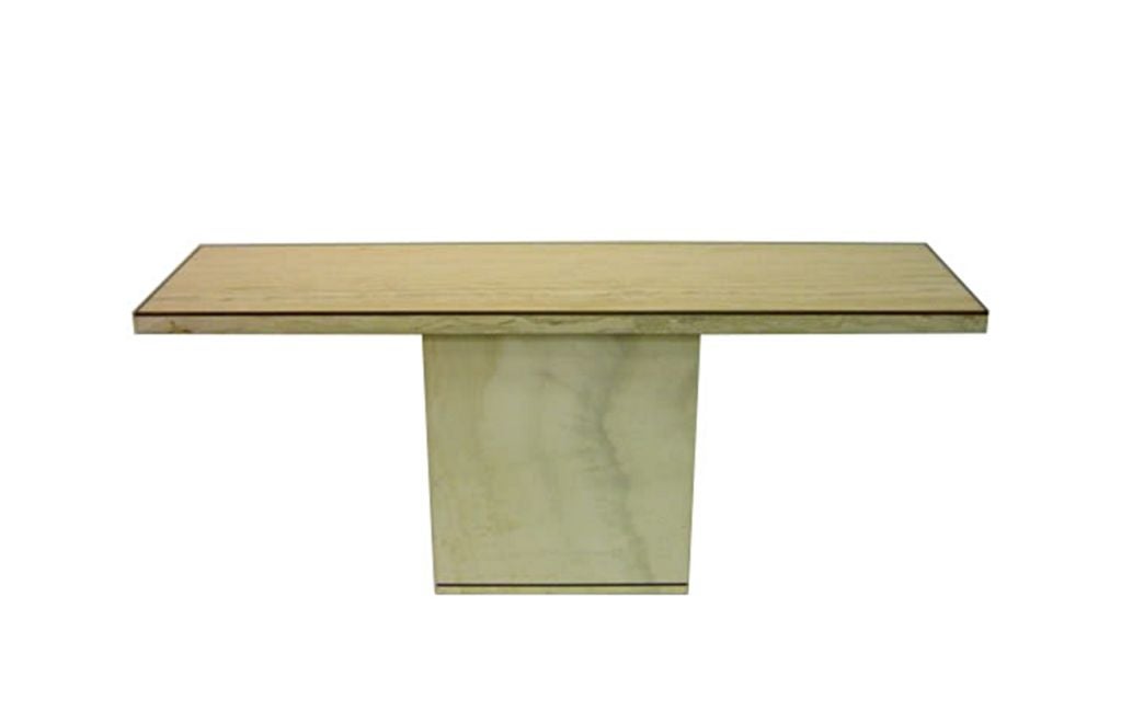 travertine sofa table