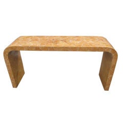 1960's Console Made of Horn Inlay by Enrique Garcez