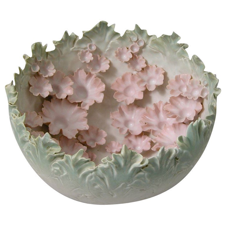 Flowered Bowl of Fantasy For Sale