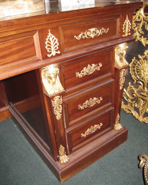 Antique Neo-Egyptian French Empire Style Desk In Good Condition For Sale In New York, NY