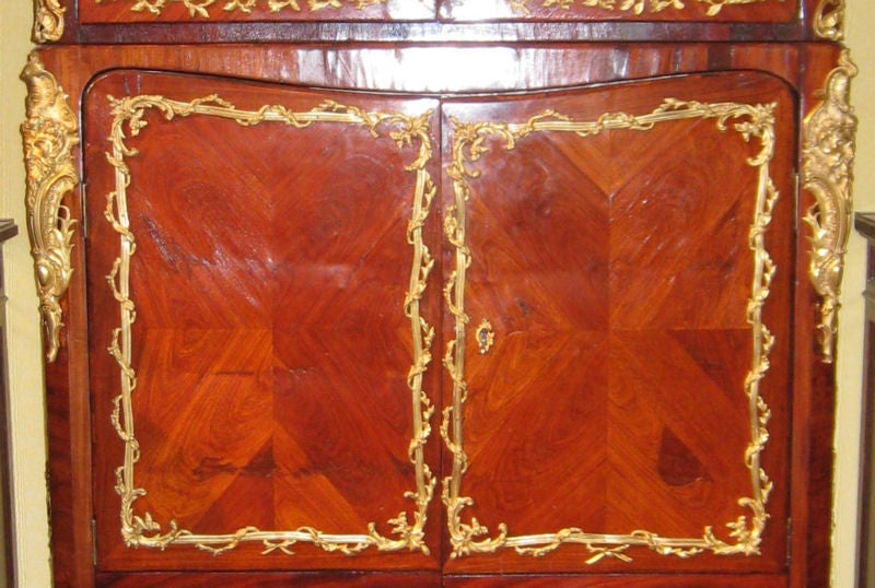 French Louis XVI Ormolu Bronze-Mounted Rosewood Cabinet