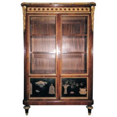 Louis XVI Bookcase with Coromandel Chinoiserie Panels