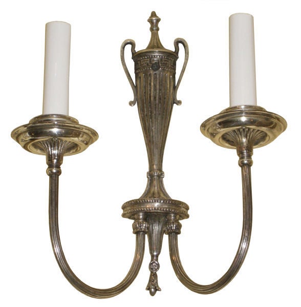 Set of Four Regency Style Silvered Bronze Sconces