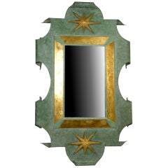 Large Metal Mirror After Andre Arbus & Gilbert Poillerat