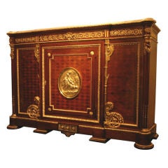 Louis XVI Style Parquetry Inlaid and Ormolu Mounted Commode