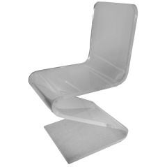 Lucite "Z" Chair