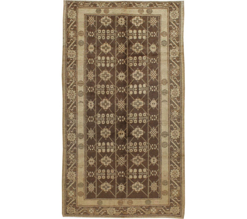 Antiker Samarkand Khotan-Teppich