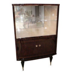 French Art Deco Vitrine in Macassar Ebony