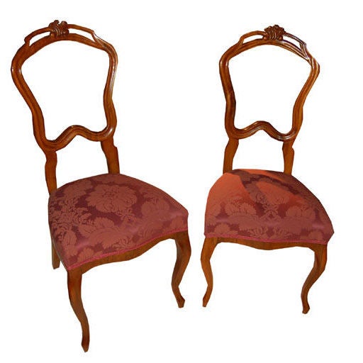 Pair of Biedermeier Chairs For Sale