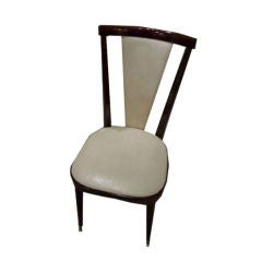 Set of Four French Art Deco Dining Chairs