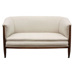 French Upholstered Sofa of Fruitwood