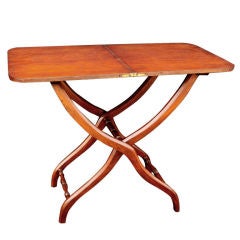 English Coaching Table with Serpentine Legs of Mahogany