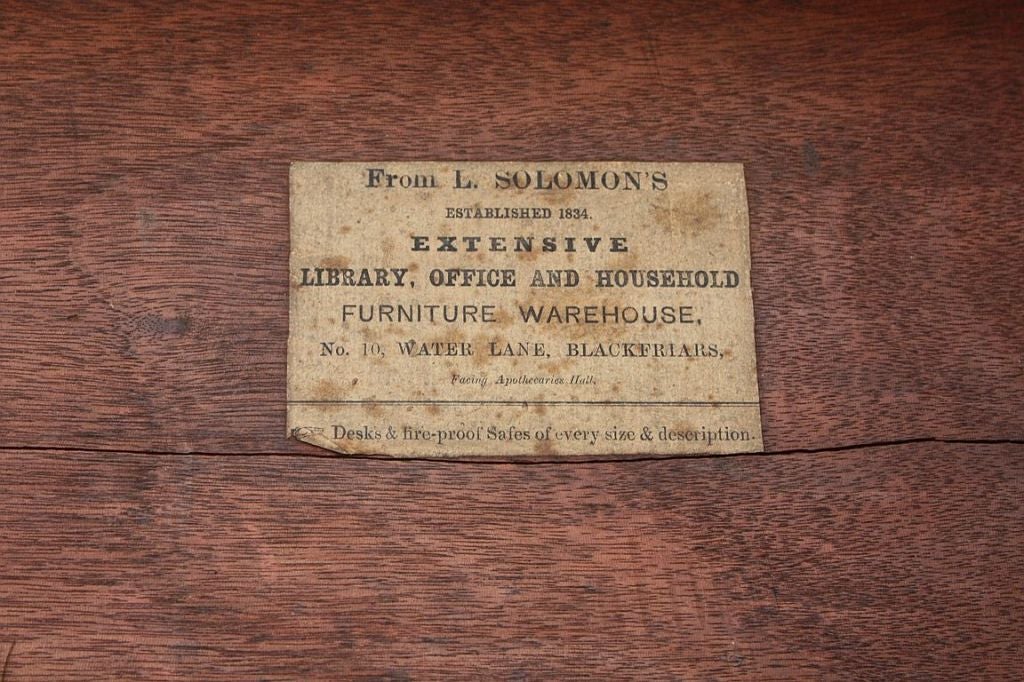 English Partner’s Writing or Library Table with Leather Top 3