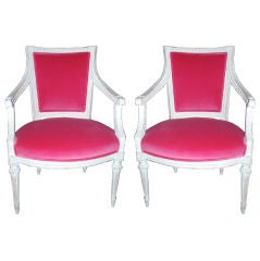 A Pair of Swedish Gustavian Armchairs