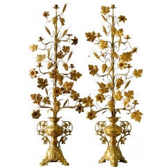 A pair of French Tall Candelabras