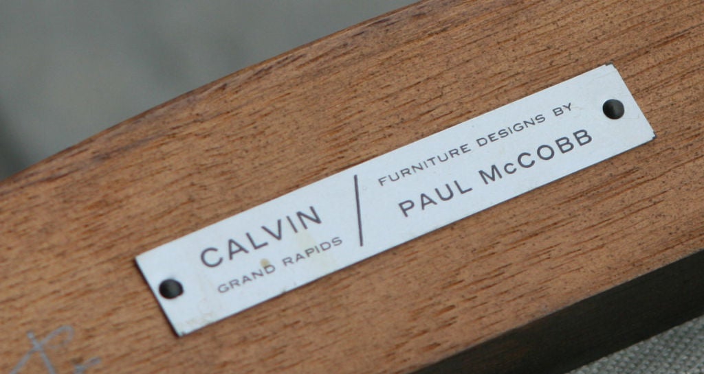 Mid-20th Century Set of 6 Chairs by Paul Mccobb for Calvin with Bowtie Backs