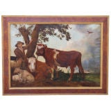 19th Century Academic Painting after Paulus Potter's Young Bull