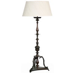 Sculptural Brass Table Lamp 1