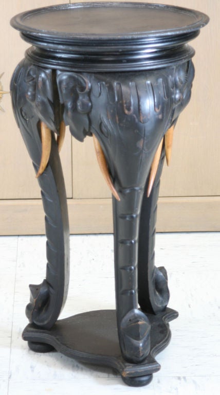 Anglo Indian Elephant Side Table