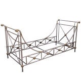 Vintage Campaign Style Daybed by Maison Jansen