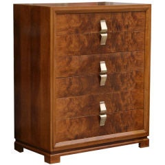 Burled Elm Chest of Drawers