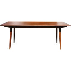 Vintage Teak Dining Table by Hans Wegner for Johnnes Hansen