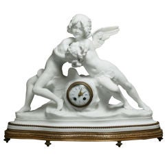 French Parian Clock