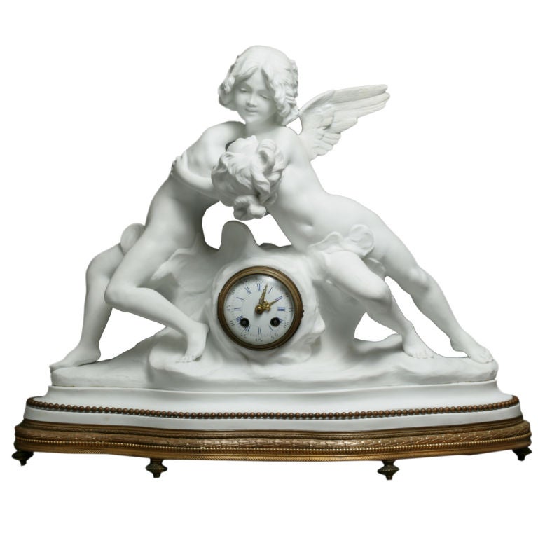 French Parian Clock